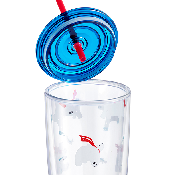 HAP507BLU LY NHỰA CÓ ỐNG HÚT 750ML CN 18, , large image number 1